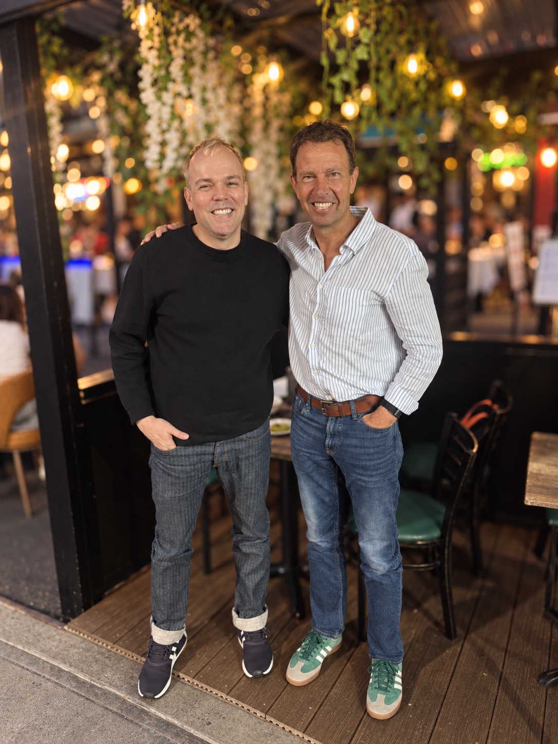 Adrian Pruett with Jeff Booth.